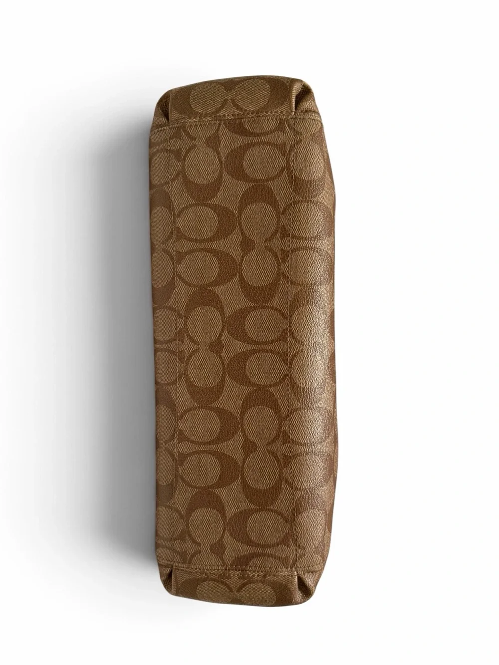 Coach Brooke Signature khaki saddle bag